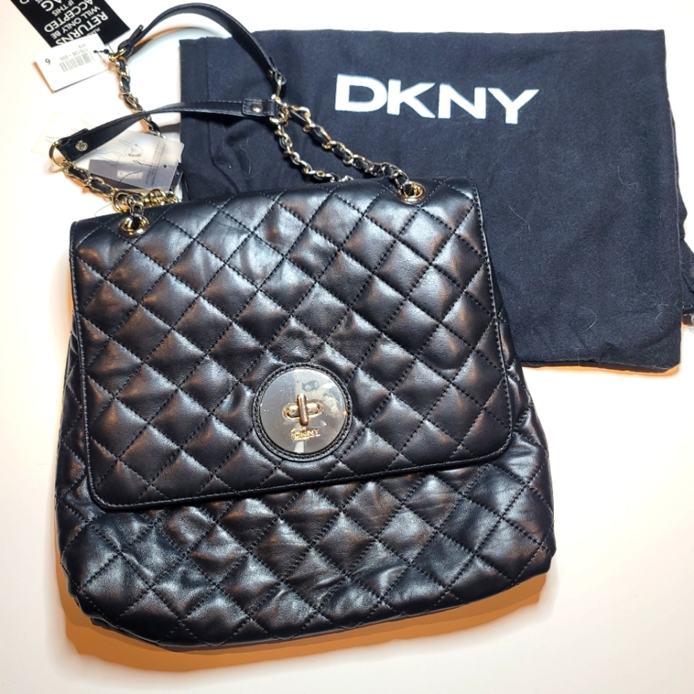DKNY Nappa leather quilted bag